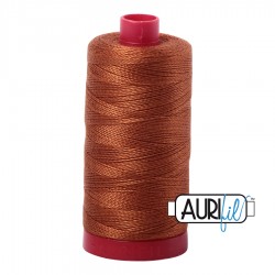 FIL COTON MAKO 12 AURIFIL 2155 Cinnamon - Grosse bobine de 325 mètres