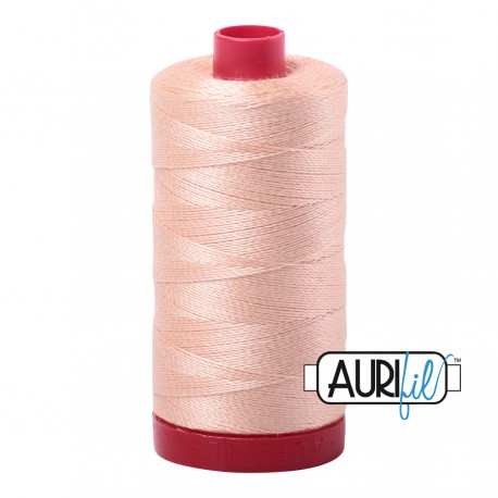 FIL COTON MAKO 12 AURIFIL 2205 Flesh - Grosse bobine de 325 mètres