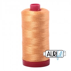 FIL COTON MAKO 12 AURIFIL 2214 Golden Honey - Grosse bobine de 325 mètres