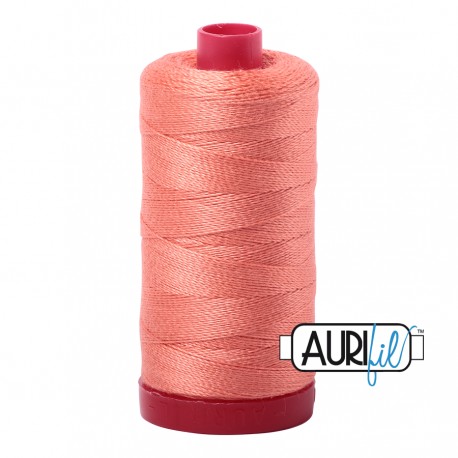 FIL COTON MAKO 12 AURIFIL 2220 Light Salmon - Grosse bobine de 325 mètres