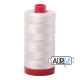 FIL COTON MAKO 12 AURIFIL 2309 Silver White - Grosse bobine de 325 mètres