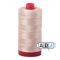 FIL COTON MAKO 12 AURIFIL 2312 Ermine - Grosse bobine de 325 mètres