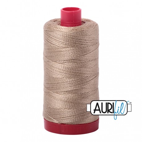 FIL COTON MAKO 12 AURIFIL 2325 Linen - Grosse bobine de 325 mètres