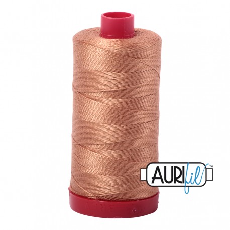 FIL COTON MAKO 12 AURIFIL 2330 Light Chestnut - Grosse bobine de 325 mètres