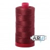 FIL COTON MAKO 12 AURIFIL 2345 Raisin - Grosse bobine de 325 mètres