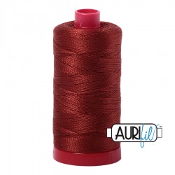 FIL COTON MAKO 12 AURIFIL 2355 Rust - Grosse bobine de 325 mètres