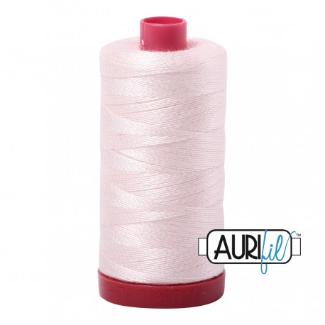 FIL COTON MAKO 12 AURIFIL 2405 Oyster - Grosse bobine de 325 mètres