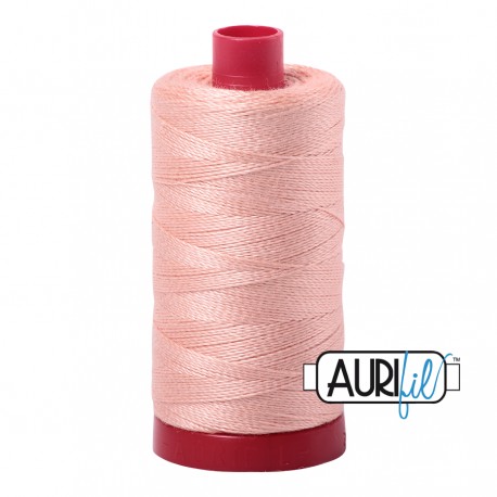 FIL COTON MAKO 12 AURIFIL 2420 Fleshy Pink - Grosse bobine de 325 mètres