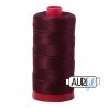 FIL COTON MAKO 12 AURIFIL 2468 Dark Wine - Grosse bobine de 325 mètres