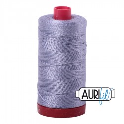 FIL COTON MAKO 12 AURIFIL 2524 Grey Violet - Grosse bobine de 325 mètres