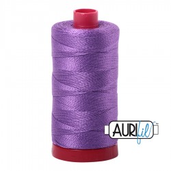 FIL COTON MAKO 12 AURIFIL 2540 Medium Lavender - Grosse bobine de 325 mètres