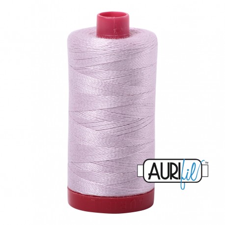 FIL COTON MAKO 12 AURIFIL 2564 Pale Lilac - Grosse bobine de 325 mètres