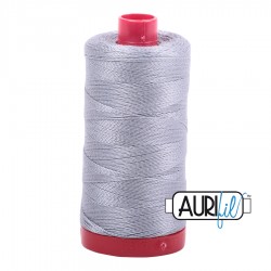 FIL COTON MAKO 12 AURIFIL 2606 Mist - Grosse bobine de 325 mètres