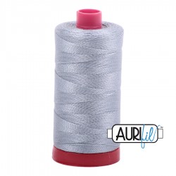 FIL COTON MAKO 12 AURIFIL 2610 Light Blue Grey - Grosse bobine de 325 mètres