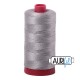 FIL COTON MAKO 12 AURIFIL 2620 Stainless Steel - Grosse bobine de 325 mètres