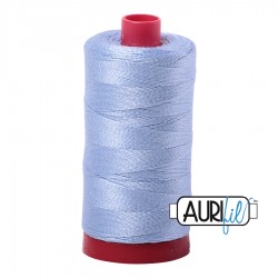 FIL COTON MAKO 12 AURIFIL 2770 Very Light Delft Blue - Grosse bobine de 325 mètres