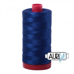 FIL COTON MAKO 12 AURIFIL 2780 Dark Delft Blue - Grosse bobine de 325 mètres