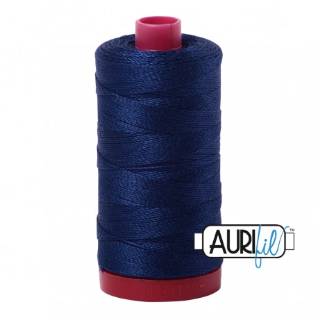 FIL COTON MAKO 12 AURIFIL 2784 Dark Navy - Grosse bobine de 325 mètres