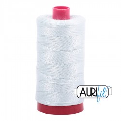 FIL COTON MAKO 12 AURIFIL 2800 Mint Ice - Grosse bobine de 325 mètres