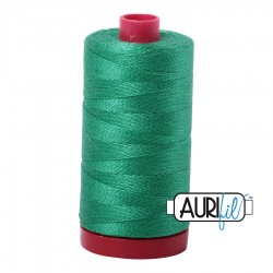 FIL COTON MAKO 12 AURIFIL 2865 Emerald - Grosse bobine de 325 mètres