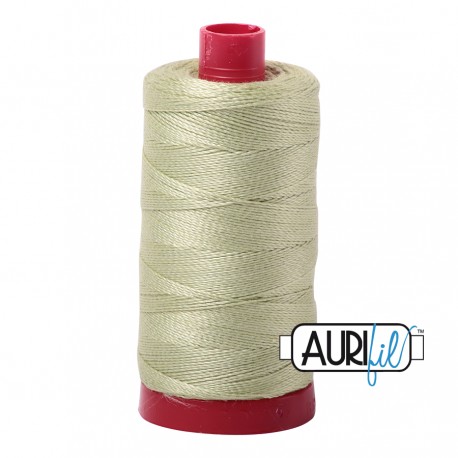 FIL COTON MAKO 12 AURIFIL 2886 Light Avocado - Grosse bobine de 325 mètres