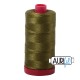 FIL COTON MAKO 12 AURIFIL 2887 Very Dark Olive - Grosse bobine de 325 mètres