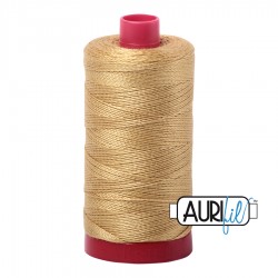 FIL COTON MAKO 12 AURIFIL 2920 Light Brass - Grosse bobine de 325 mètres