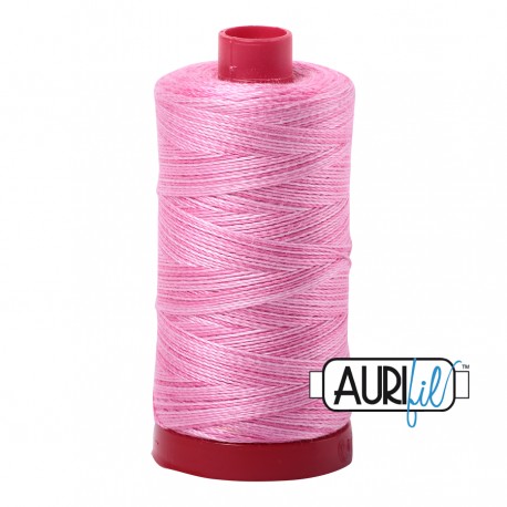 FIL COTON MAKO 12 AURIFIL 3660 Bubblegum - Grosse bobine de 325 mètres