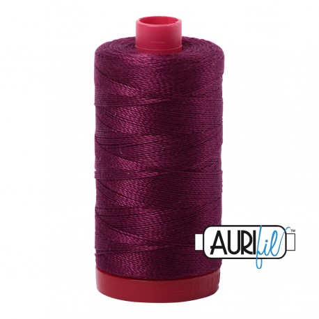 FIL COTON MAKO 12 AURIFIL 4030 Plum - Grosse bobine de 325 mètres