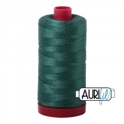 FIL COTON MAKO 12 AURIFIL 4129 Turf Green - Grosse bobine de 325 mètres