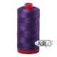 FIL COTON MAKO 12 AURIFIL 4225 Eggplant - Grosse bobine de 325 mètres