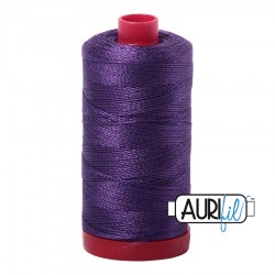 FIL COTON MAKO 12 AURIFIL 4225 Eggplant - Grosse bobine de 325 mètres