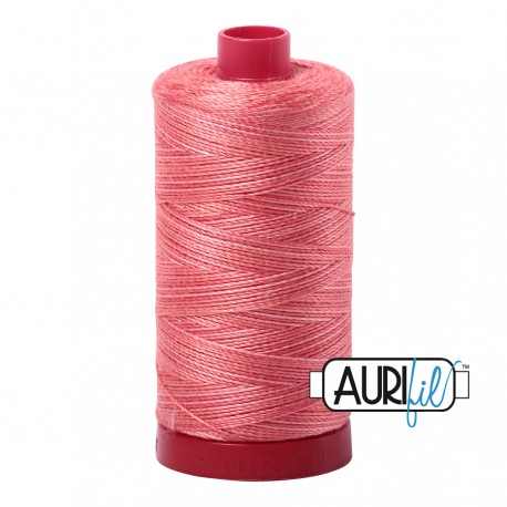 FIL COTON MAKO 12 AURIFIL 4250 Flamingo - Grosse bobine de 325 mètres