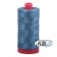 FIL COTON MAKO 12 AURIFIL 4644 Smoke Blue - Grosse bobine de 325 mètres