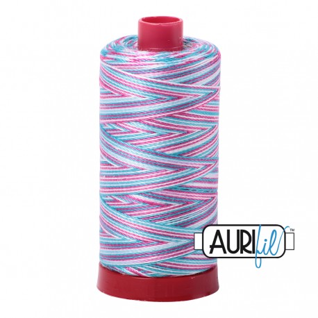 FIL COTON MAKO 12 AURIFIL 4647 Berrylicious - Grosse bobine de 325 mètres