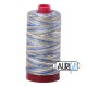 FIL COTON MAKO 12 AURIFIL 4649 Lemon Blueberry - Grosse bobine de 325 mètres