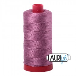 FIL COTON MAKO 12 AURIFIL 5003 Wine - Grosse bobine de 325 mètres