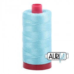 FIL COTON MAKO 12 AURIFIL 5006 Light Turquoise - Grosse bobine de 325 mètres