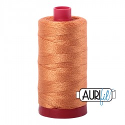 FIL COTON MAKO 12 AURIFIL 5009 Medium Orange - Grosse bobine de 325 mètres