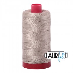 FIL COTON MAKO 12 AURIFIL 5011 Rope Beige - Grosse bobine de 325 mètres