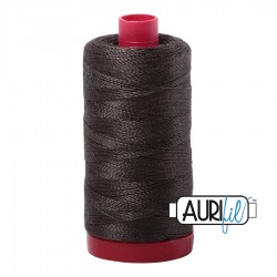 FIL COTON MAKO 12 AURIFIL 5013 Asphalt - Grosse bobine de 325 mètres