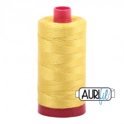 FIL COTON MAKO 12 AURIFIL 5015 Gold Yellow - Grosse bobine de 325 mètres