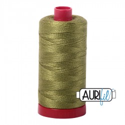 FIL COTON MAKO 12 AURIFIL 5016 Olive Green - Grosse bobine de 325 mètres