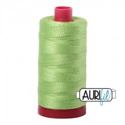 FIL COTON MAKO 12 AURIFIL 5017 Shining Green - Grosse bobine de 325 mètres