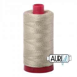 FIL COTON MAKO 12 AURIFIL 5020 Light Military Green - Grosse bobine de 325 mètres