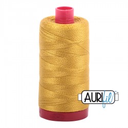 FIL COTON MAKO 12 AURIFIL 5022 Mustard - Grosse bobine de 325 mètres