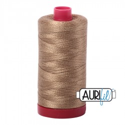 FIL COTON MAKO 12 AURIFIL 6010 Toast - Grosse bobine de 325 mètres