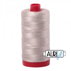 FIL COTON MAKO 12 AURIFIL 6711 Pewter - Grosse bobine de 325 mètres