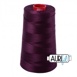 FIL COTON MAKO 12 AURIFIL 1240 Very Dark Eggplant - Cône de 1750 mètres