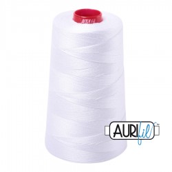 FIL COTON MAKO 12 AURIFIL 2024 White - Cône de 1750 mètres